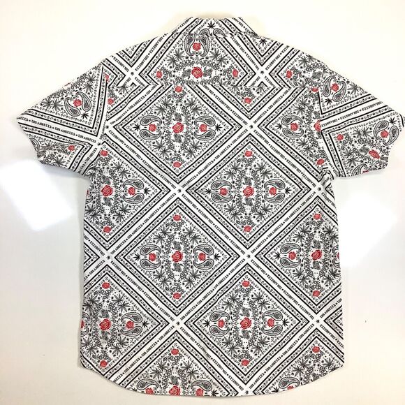 Eighty Eight Mens Sz XL Marijuana Cannabis Collared Shirt White Short Sleeve - Picture 5 of 10